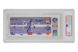 Karim Benzema Signed 2005 Pro Debut Match Ticket Inscribed Debut - PSA 2 Auto 9