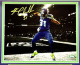 KAM CHANCELLOR AUTOGRAPHED FRAMED 8X10 PHOTO SEATTLE SEAHAWKS MCS HOLO 223772