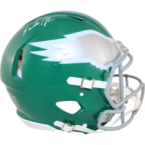 Randall Cunningham Autographed Philadelphia Eagles Pro TB Helmet Beckett W 53197