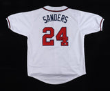 Deion Sanders Signed Atlanta Braves Jersey (Beckett) 1992 World Series /.533 Avg