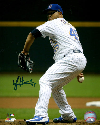 Brewers Pitcher JHOULYS CHACIN #45 Signed 8X10 Photo #3 AUTO - SALE -SALE -SALE
