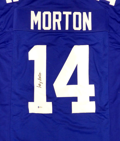Dallas Cowboys Craig Morton Autographed Signed Blue Jersey Beckett BAS #B27310