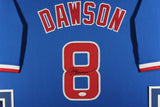 ANDRE DAWSON (Cubs blue SKYLINE) Signed Autographed Framed Jersey JSA