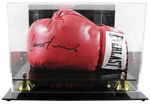 Lennox Lewis Authentic Signed Red Left Hand Everlast Glove W/ Case BAS Witnessed