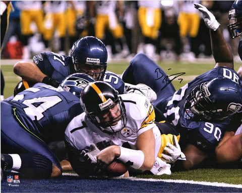 Ben Roethlisberger Pittsburgh Steelers Signed 16" x 20" Super Bowl XL TD Photo