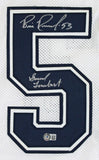 Bill Romanowski Signed Jersey Inscr. "Guard Lambert" (Beckett) "The Longest Yard