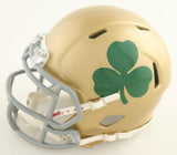 Riley Leonard Signed Notre Dame Fighting Irish Shamrock Speed Mini Helmet (PSA)