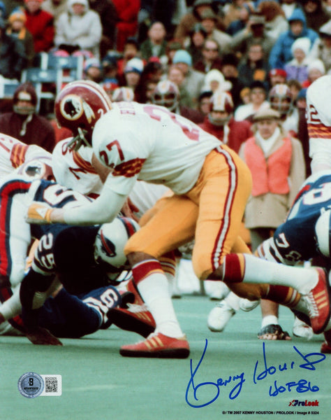 Kenny Houston Autographed Washington Redskins 8x10 Photo HOF Beckett 57346