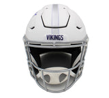 JJ McCarthy Signed Minnesota Vikings Speed Flex Alternate White NFL Helmet