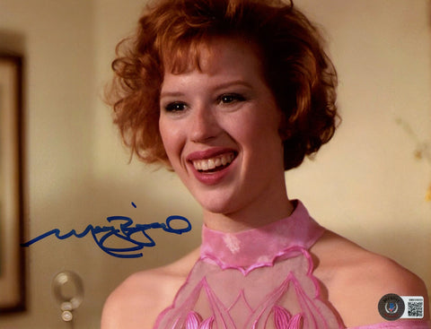 Molly Ringwald Autographed/Signed Pretty in Pink 8x10 Photo Beckett 54423