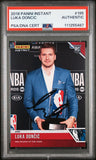 Mavericks Luka Doncic Signed 2018 Panini Instant #195 Rookie Card PSA Slabbed 1