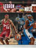 LeBron James & Carmelo Anthony Dual Autographed " Photo -- LED Shadowbox UDA COA
