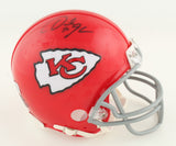 Derrick Johnson Signed Chiefs Mini Helmet (Beckett) Kansas City L.B. (2005-2017)