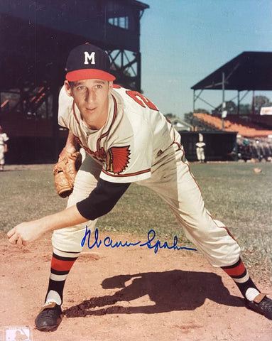 Milw Braves WARREN SPAHN (d) Signed 8X10 Photo #1 AUTO