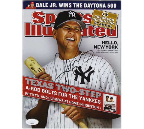 Alex Rodriguez Signed New York Yankees Texas Two-Step Sports IllustratedMagazine