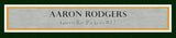 AARON RODGERS AUTOGRAPHED FRAMED 16X20 PHOTO PACKERS SNOW FANATICS HOLO 221127