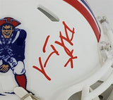 Vince Wilfork Signed New England Patriots Mini Helmet (Patriots Alumni Club COA)