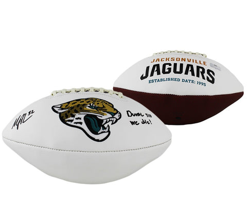 Maurice Jones-Drew Signed Jacksonville Jaguars Embroidered Logo White NFL Footba