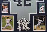 FRAMED N.Y. YANKEES MARIANO RIVERA AUTOGRAPHED SIGNED INSC JERSEY BECKETT HOLO