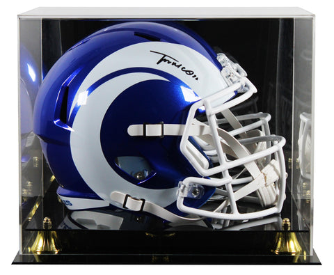 Rams Trent McDuffie Signed 2026 On-Field Alt F/S Speed Rep Helmet W/ Case JSA W