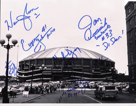 Legends Multi Autographed 11x14 Photo With 7 Sigs Incl Warren Moon 244021