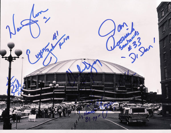 Legends Multi Autographed 11x14 Photo With 7 Sigs Incl Warren Moon 244021
