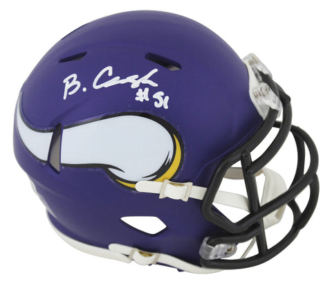 Vikings Blake Cashman Authentic Signed Speed Mini Helmet BAS Witnessed