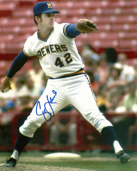 Milwaukee Brewers SKIP LOCKWOOD Signed 8x10 Photo #1 AUTO - Original 1970 Team