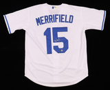 Whit Merrifield Signed Royals Jersey (Beckett) Kansas City's 2xAll Star 2nd Base