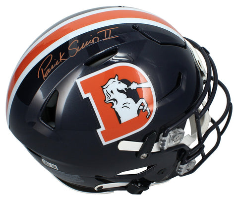 Patrick Surtain II Autographed Broncos Color Rush Alt. Speedflex Helmet Beckett
