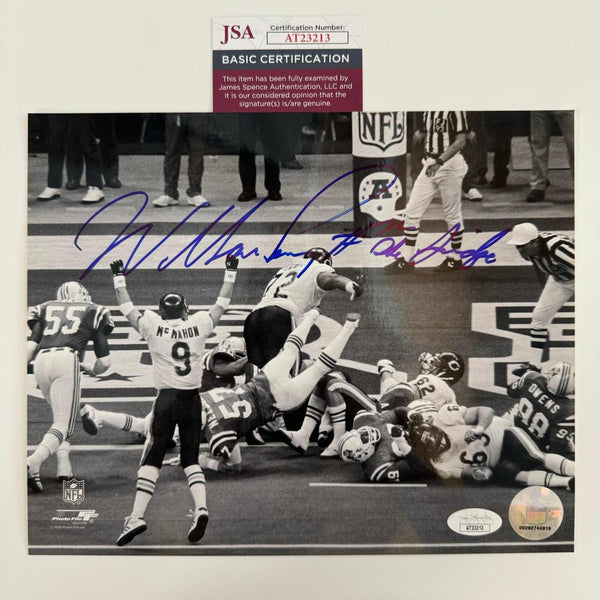 Autographed/Signed William Perry Chicago Bears 8x10 Football Photo JSA COA #2