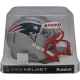 Ty Law Autographed/Signed New England Patriots Mini Helmet HOF Beckett 46989