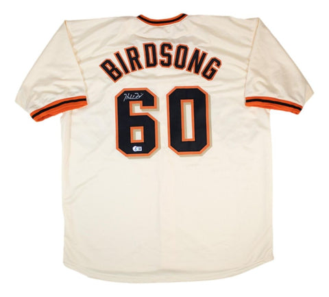 Hayden Birdsong San Francisco Signed Cream Baseball Jersey BAS