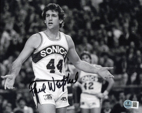 Paul Westphal Autographed 8x10 Photo Seattle Supersonics Beckett BAS QR #BS36844