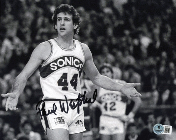 Paul Westphal Autographed 8x10 Photo Seattle Supersonics Beckett BAS QR #BS36844