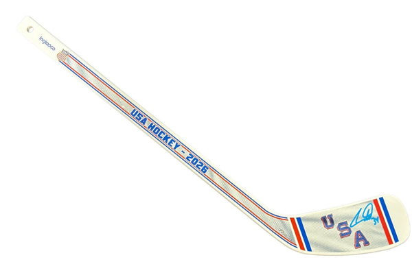 Auston Matthews Signed USA 2026 Olympics Mini Stick Auto Fanatics Maple Leafs