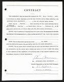 Biggie Munn HOF Michigan State Head Coach Signed/Auto Contract JSA BA199645