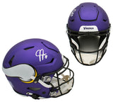 Justin Jefferson Signed Minnesota Vikings Speed Flex Authentic Purple NFL Helmet