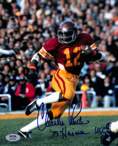 Charles White Signed/Inscribed 8x10 Photo USC 1979 Heisman PSA/DNA 185278