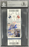 Jared Allen Signed Kansas City Chiefs NFL Debut Ticket 9/12/04 Slab Beckett