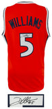 Deron Williams Signed Orange Custom College Basketball Jersey - (SCHWARTZ COA)