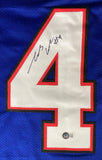 James Cook Buffalo Signed Blue Football Jersey BAS
