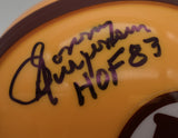 Sonny Jurgensen HOF Redskins Signed/Inscribed Mini Football Helmet JSA 211952