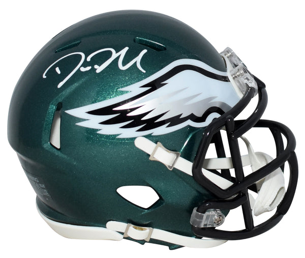 BIG DOM DISANDRO SIGNED PHILADELPHIA EAGLES SPEED MINI HELMET BECKETT
