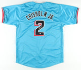 Jazz Chisholm Jr Signed Florida Marlins Jersey (Beckett) Miami Center Fielder