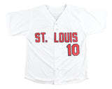 Tony La Russa St. Louis Signed White Baseball Jersey BAS