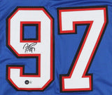 Jordan Phillips Signed Buffalo Bills Jersey (Beckett) 2015 2nd Round Pick D.T.