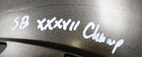 Ronde Barber Signed Buccaneers 97-13 Speed Mini Helmet w/SB Champs-BeckettW Holo