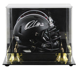 Ohio State Quinshon Judkins Signed Black Speed Mini Helmet W/ Case BAS Witnessed