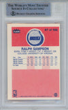 Ralph Sampson Signed 1986-87 Fleer #97 Rookie Card Beckett Slab 42911